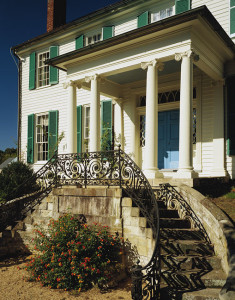 The horseshoe staircase at Belmont, home of Gari Melchers.