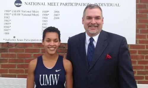 She is pictured here with Aric Wagner, Senior Vice President, Investments, of Davenport & Company LLC