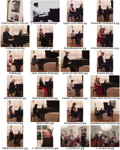 Peter Feuchtwanger, 18 Former Students and Audience Members in the Baroque Hall, Eitzal Museum, Waldkirch