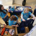 UMW student volunteers get ready for UMW Giving Day 2019.