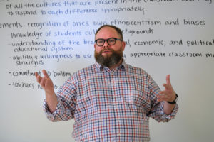 College of Education Associate Professor John Broome. Photo by Norm Shafer.