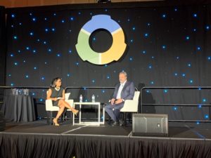 Kimberley Buster-Williams, UMW's Vice President of Enrollment Management, headlined the 29th Annual Strategic Enrollment Management Conference, along with D. Mark McCoy, President of DePauw University.