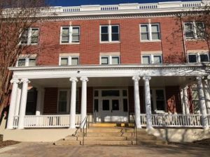 Opened in 1911, Willard Hall is the oldest residence hall on UMW's campus. It recently welcomed students back after a full renovation, which retained the building's historic charm while adding modern amenities. Photo Credit: Radio IQ. 