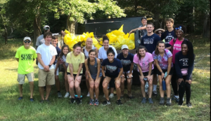 UMW student-athletes participate in a clean-up of the Rappahannock River.