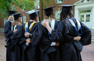 The University of Mary Washington will hold nine separate in-person Commencement ceremonies for the Classes of 2020 and 2021 over the course of four days, May 6 to 9. Photo by Norm Shafer.