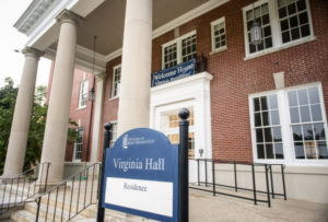 A 14-month renovation of Virginia Hall has left Mary Washington’s second oldest residence hall – constructed in three phases beginning in 1914 – ready to welcome first-year students. Photo by Tom Rothenberg.