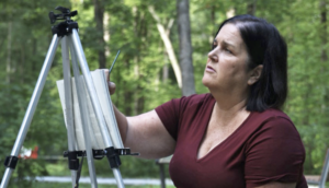 Kathleen Trenchard was the only current UMW student selected to have work in the Mid-Atlantic New Painting Biennial exhibit. Photo courtesy of Kathleen Trenchard.