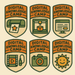 Earn your Cricut, 3D Printer, or Web Building badge (just to name a few) at Digital Knowledge Camp!
